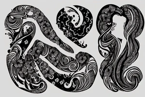 "Jacinta" in cursive writing tattoo idea