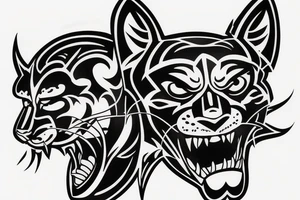 Traditional old school panther
flash tattoo
full body tattoo idea