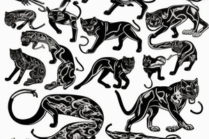 Traditional old school panther
flash tattoo
full body tattoo idea