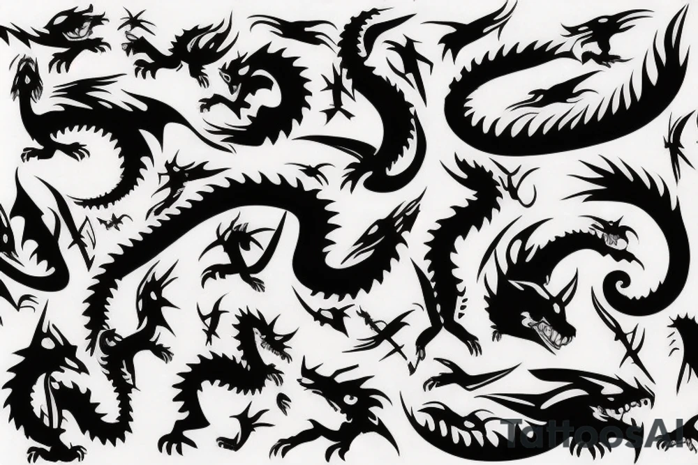 virgo dragon tattoo idea