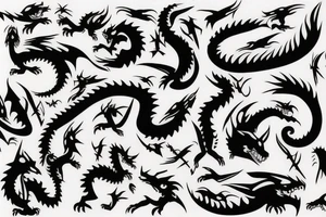 virgo dragon tattoo idea