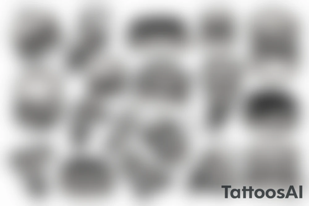 Cheeseburger with legs tattoo idea