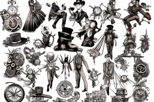 Steampunk Spiderman tattoo idea