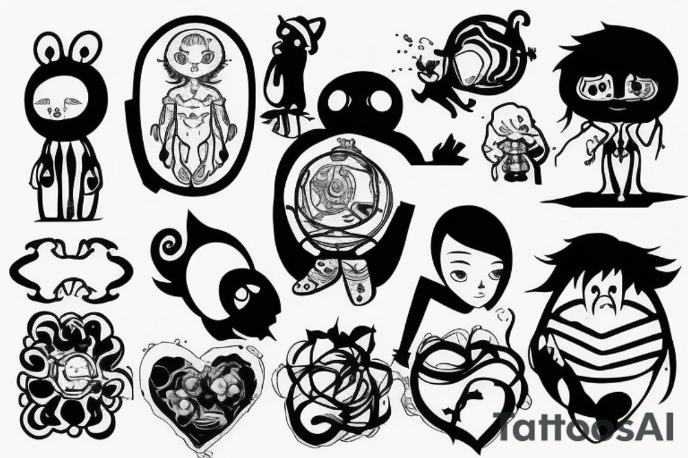 Atom, Heart, Mother tattoo idea