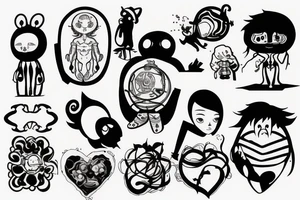 Atom, Heart, Mother tattoo idea