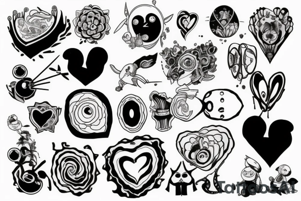 Atom, Heart, Mother tattoo idea