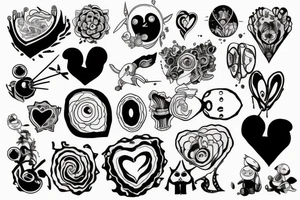 Atom, Heart, Mother tattoo idea