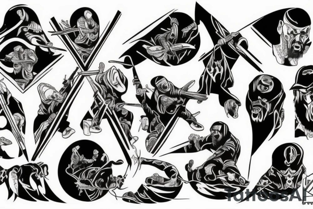Liquid Swords Wu Tang tattoo idea