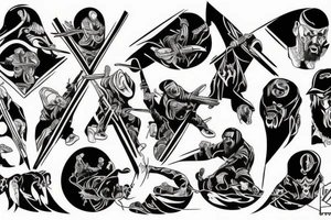 Liquid Swords Wu Tang tattoo idea