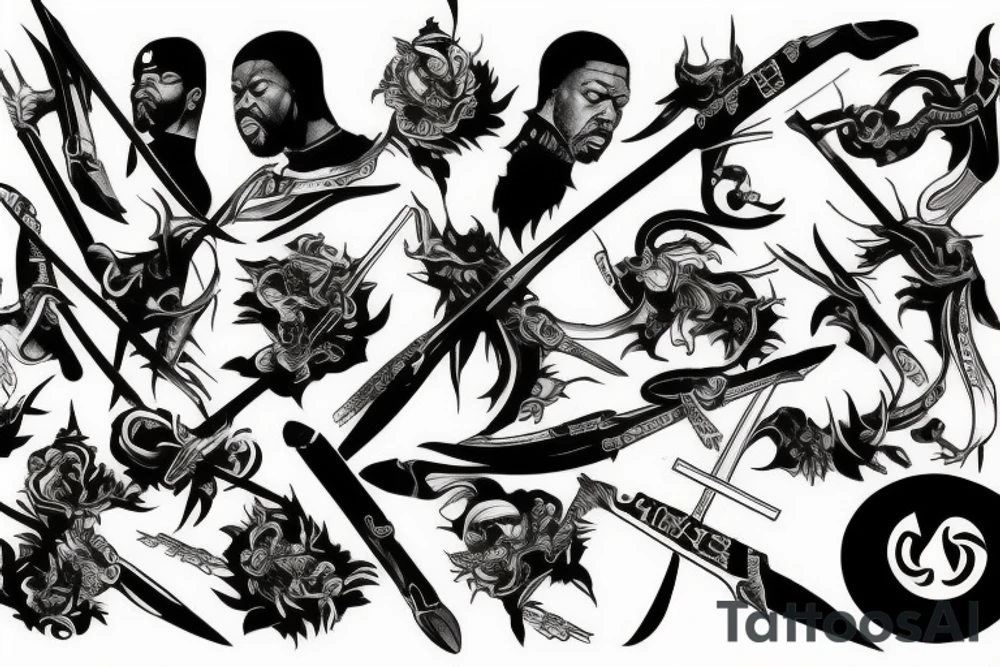 Liquid Swords Wu Tang tattoo idea