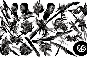 Liquid Swords Wu Tang tattoo idea