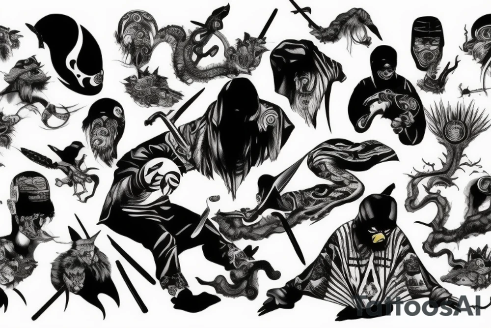 Liquid Swords Wu-Tang tattoo idea