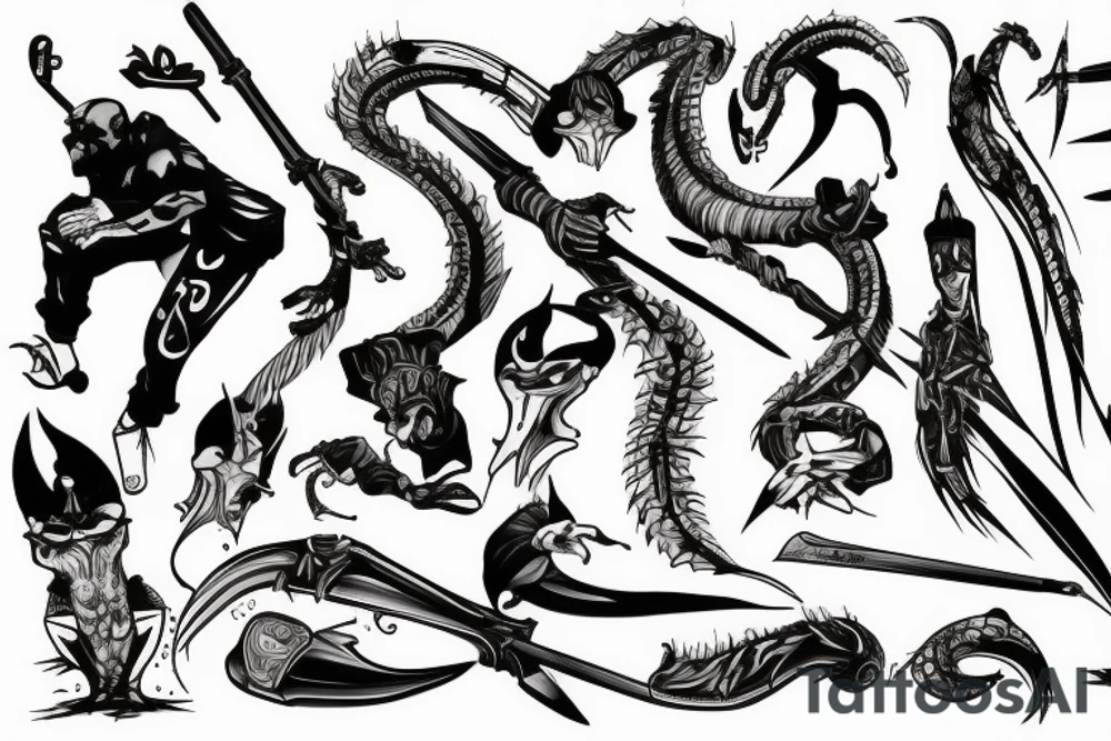 Liquid Swords tattoo idea