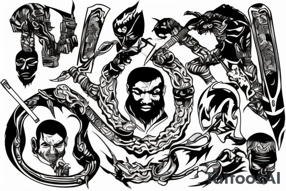 Liquid Swords tattoo idea