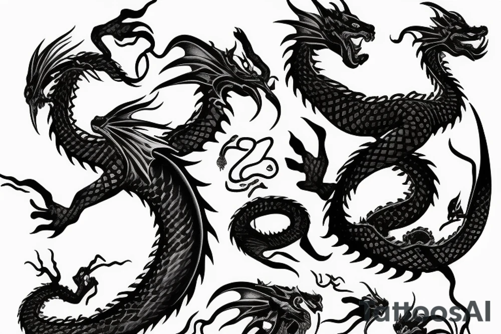 Dragon Style Shaolin tattoo idea