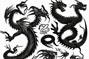 Dragon Style Shaolin tattoo idea