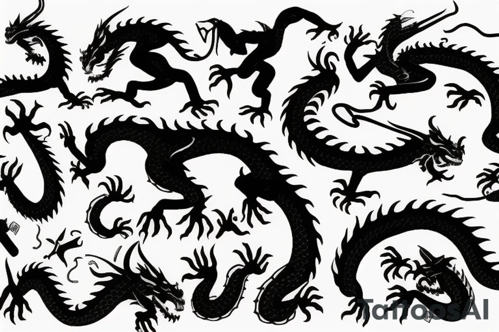 Dragon Style Shaolin tattoo idea