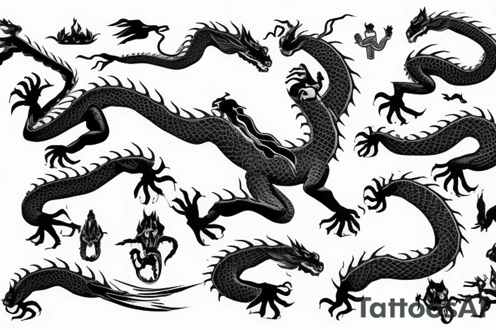 Dragon Style Shaolin tattoo idea