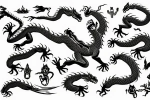 Dragon Style Shaolin tattoo idea