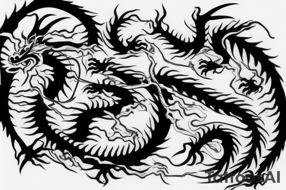 Dragon Style Shaolin tattoo idea