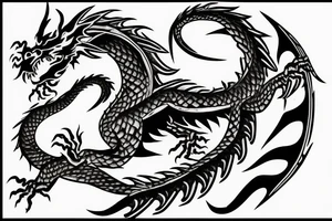 Dragon Style Shaolin tattoo idea