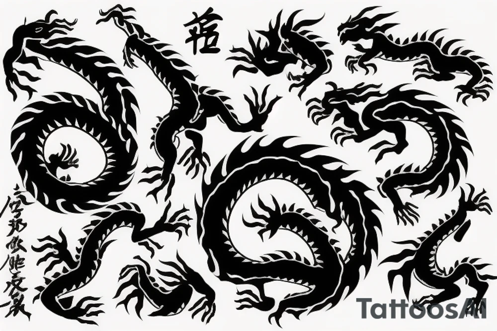 Dragon Style Shaolin tattoo idea