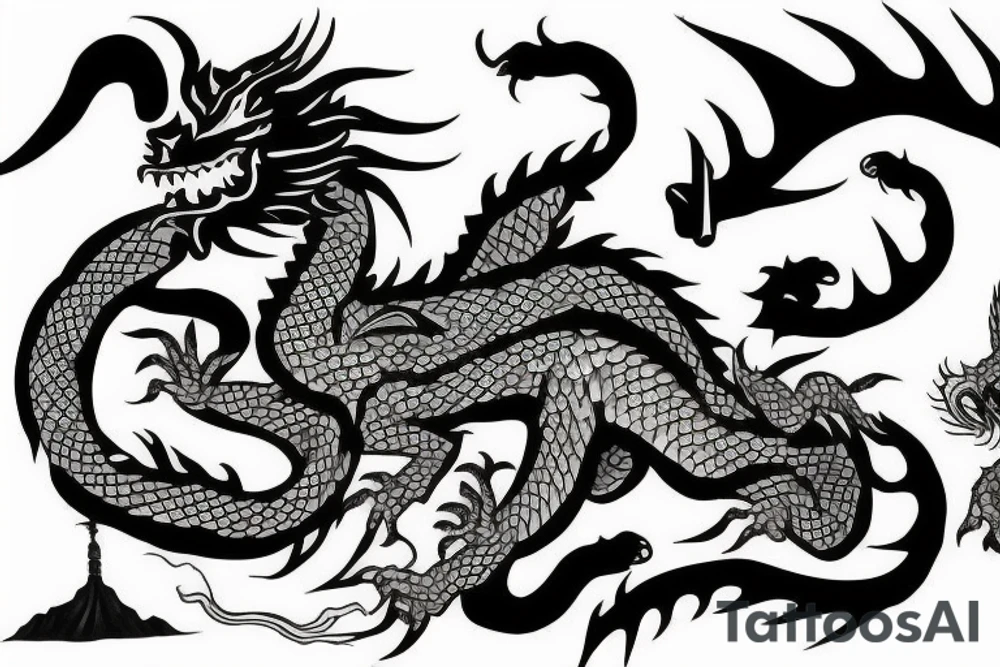 Dragon Style Shaolin tattoo idea