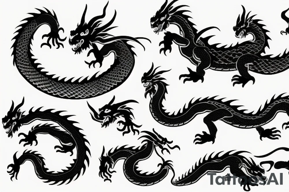 Dragon Style Shaolin tattoo idea