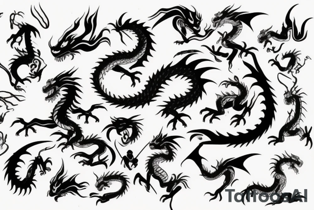 Dragon Style Shaolin tattoo idea