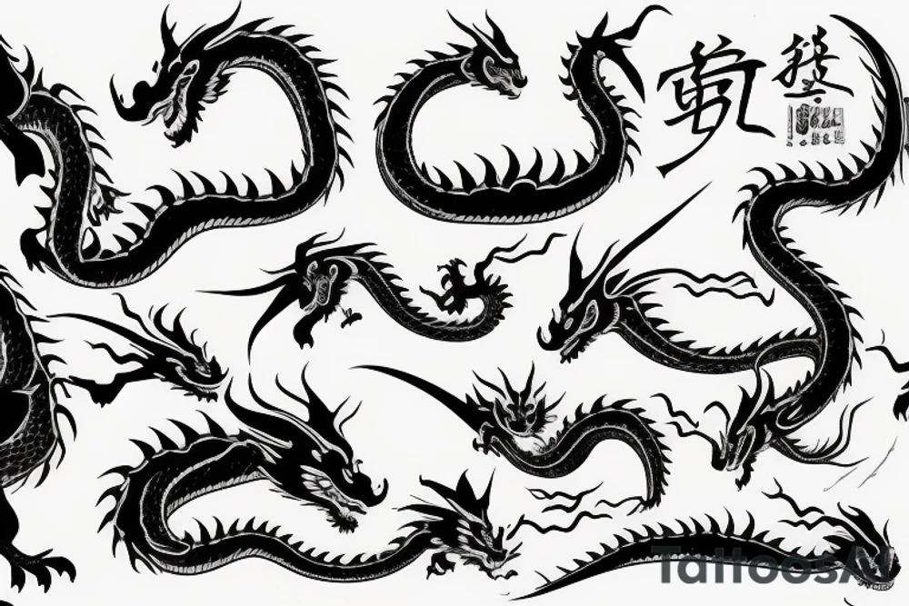 Dragon Style Shaolin tattoo idea