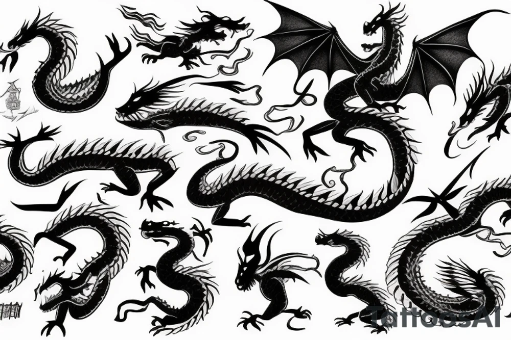 Dragon Style Shaolin tattoo idea