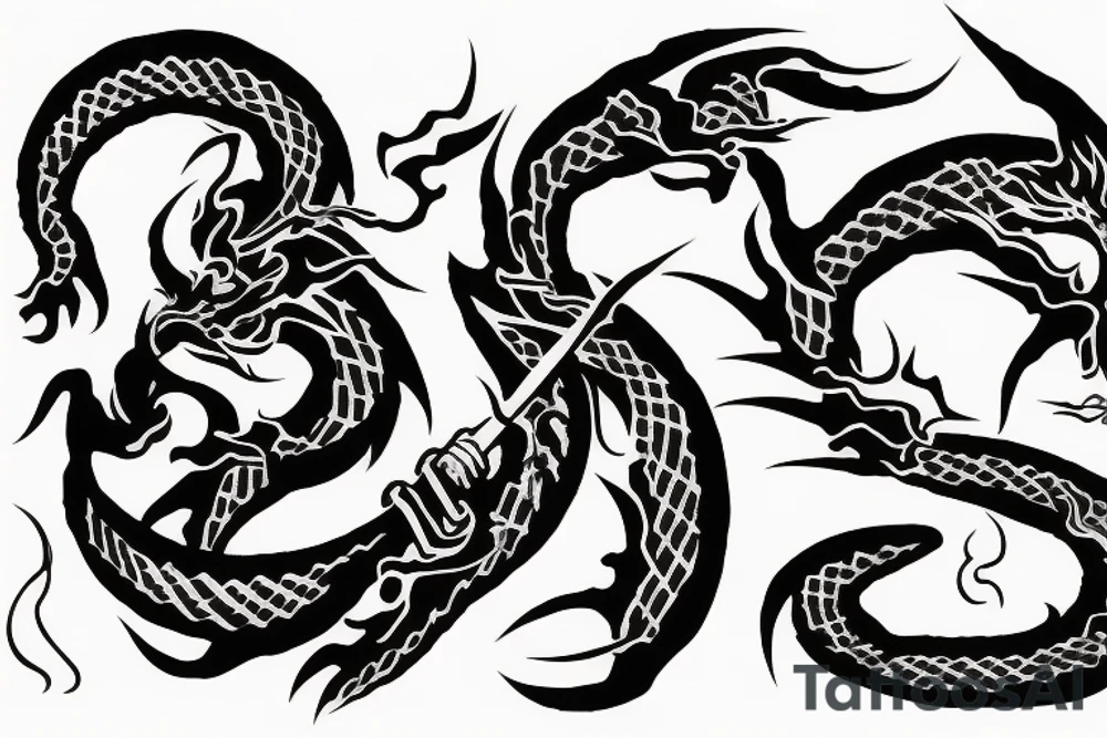 Dragon Style Shaolin tattoo idea