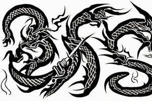 Dragon Style Shaolin tattoo idea