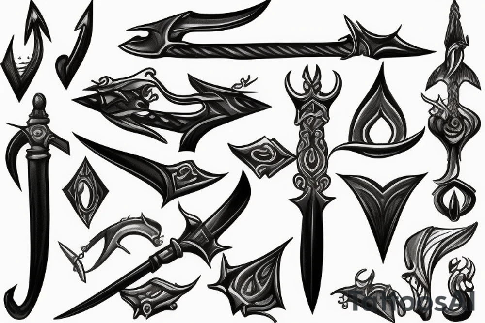 Melting Swords tattoo idea