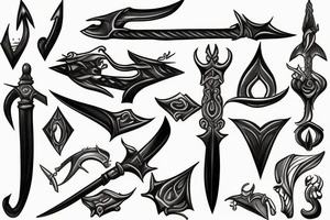 Melting Swords tattoo idea
