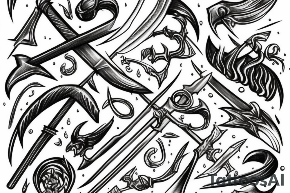 Melting Swords tattoo idea