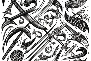 Melting Swords tattoo idea