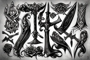Melting Swords tattoo idea