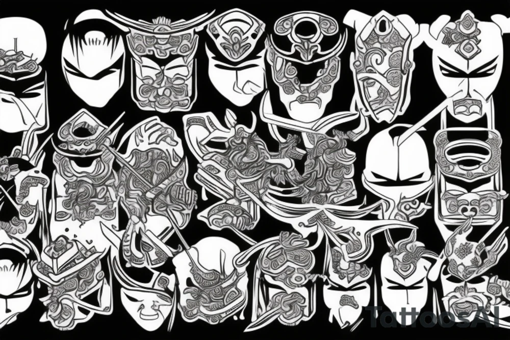 Samurai Metal tattoo idea