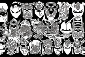 Samurai Metal tattoo idea