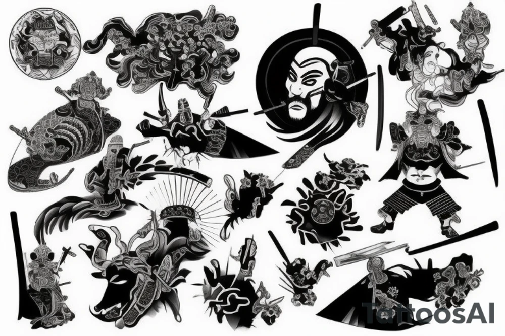 Samurai Metal tattoo idea