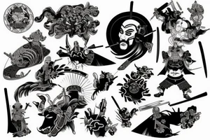 Samurai Metal tattoo idea