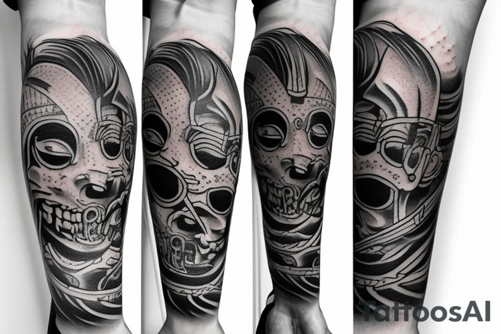 Samurai Metal tattoo idea