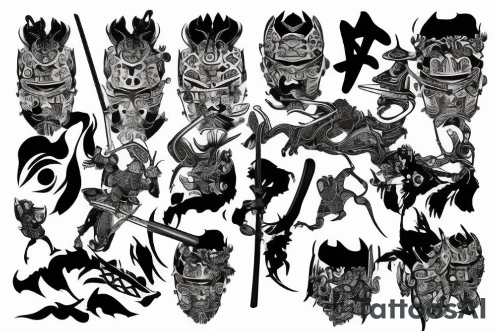 Samurai Metal tattoo idea