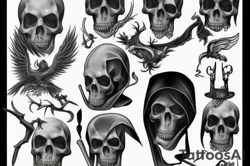 Grim Reaper tattoo idea