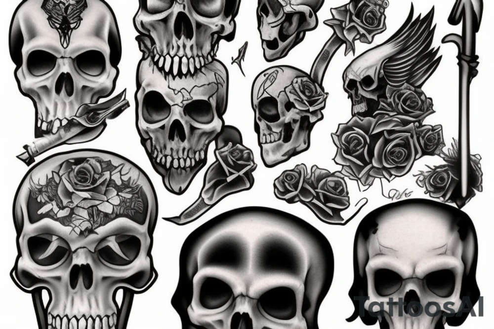 Grim Reaper tattoo idea