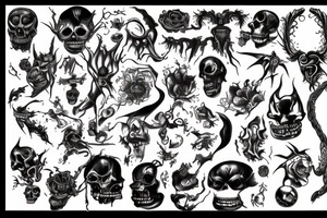Surreal Hell tattoo idea