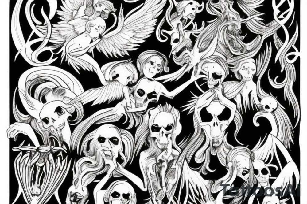 Angel Demon tattoo idea