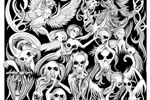 Angel Demon tattoo idea