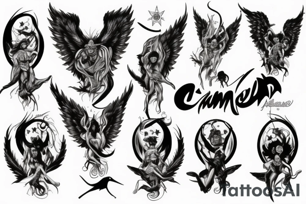 Angel Demon tattoo idea